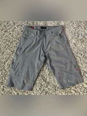 Private Member Actiflex Men’s Long Gray Shorts Lightweight 5-pockets 31” Waist
